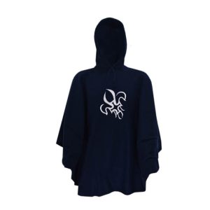 Poncho polar com Flor de Lis
