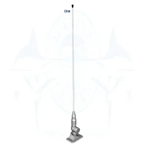 Antena VHF 2.4m 6dB Com Base Branca