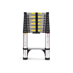 Escada Telescópica Inox Retrátil 2M 7 Degraus