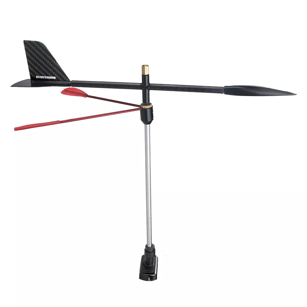 Biruta Indicador De Vento Top Blue Shark Fibra de Carbono FXB-360-B - Image 2