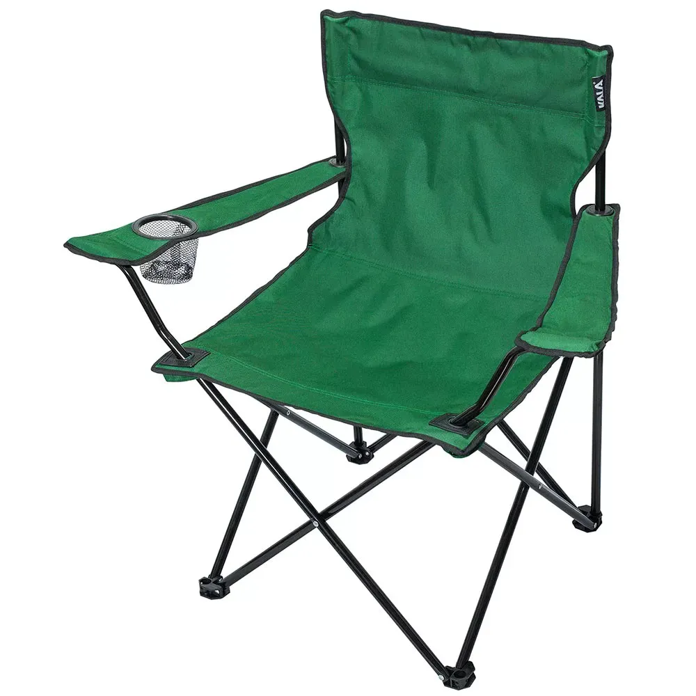 Cadeira Dobrável Com Apoio De Braço e Porta Copo Praia Pesca Camping Kala - Image 3