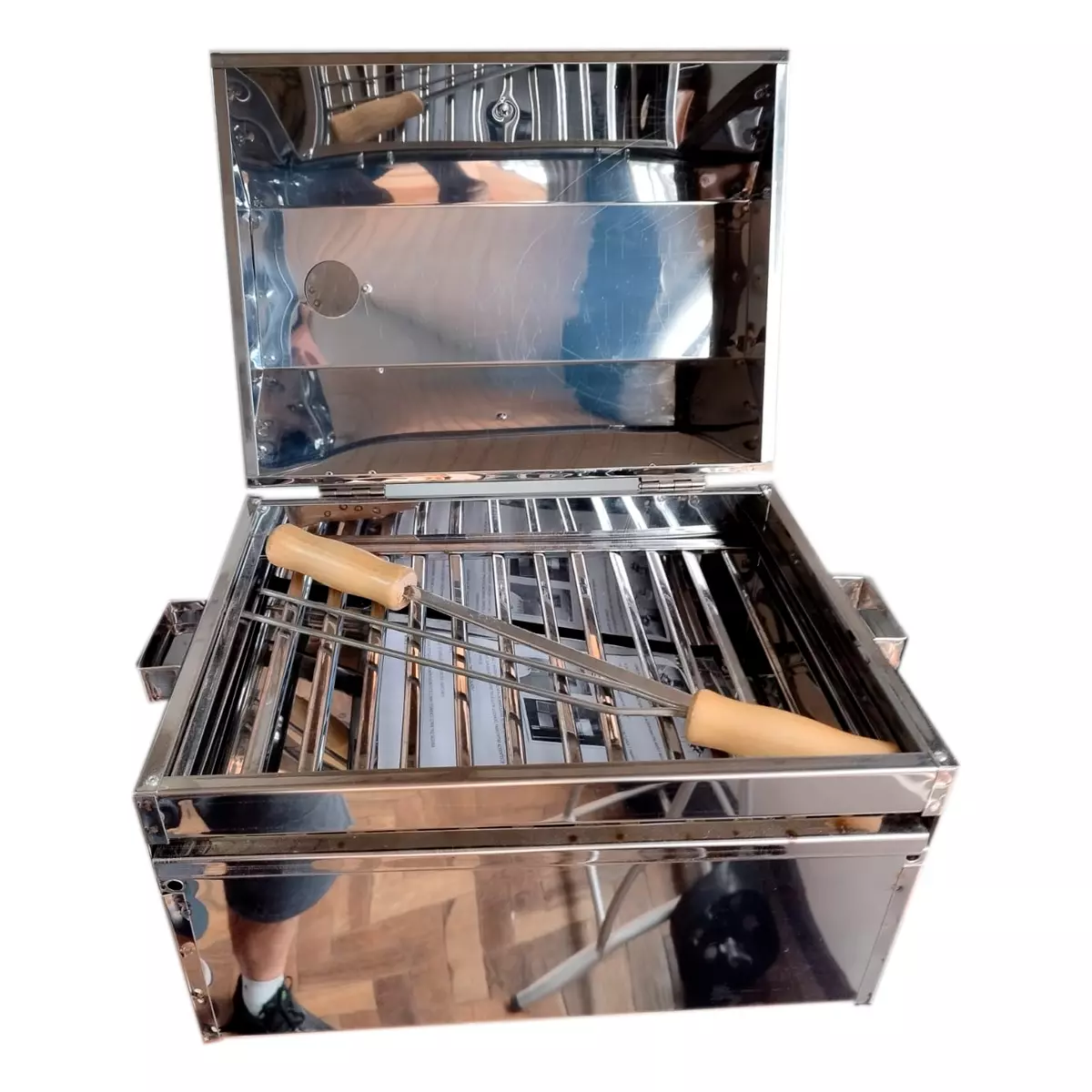 Churrasqueira Bafinho Com Pedestal e Base Inox Para Lanchas - Image 3