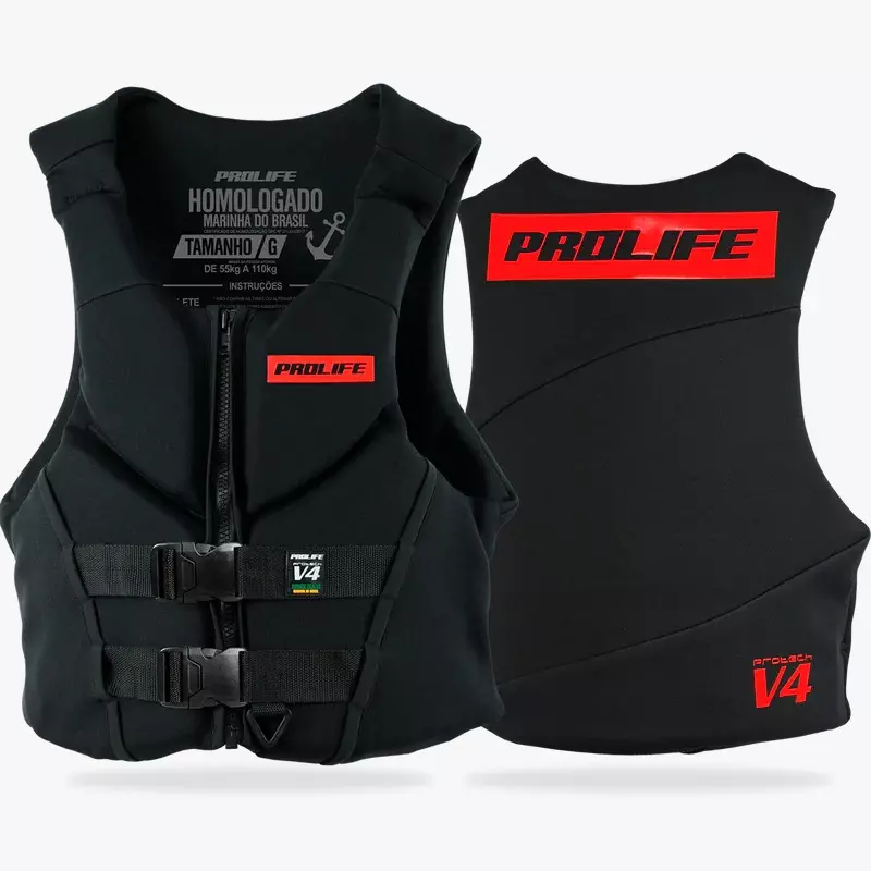 Colete Salva-Vidas Homologado Protech V4 Vermelho - Image 2