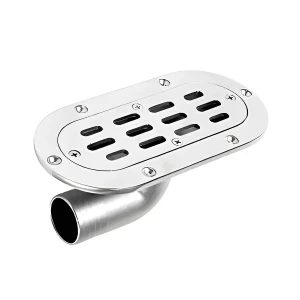 Dreno De Agua Com Grelha Removível em Aço Inox 316 1.1/2 Pol 85 X 38 mm