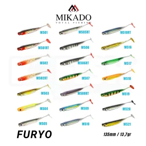 Amostra Mikado Furyo 135mm/13,7gr – 3 uni.