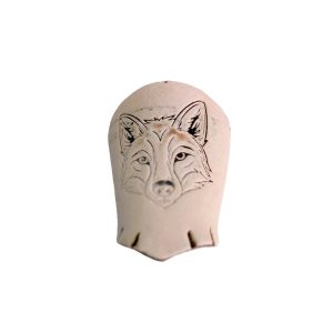Anilha Couro – Face Lobo