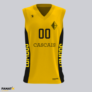 Camisola de jogo Amarela CRC Quinta dos Lombos Basquetebol Formação