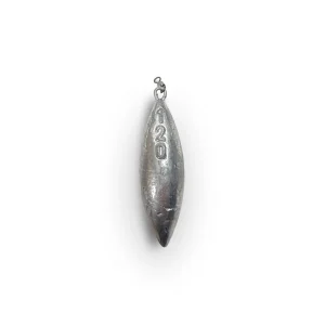 Chumbada para embarcada 120gr c/ argola inox e destorcedor
