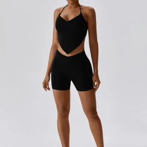 Conjunto desportivo com calções com bolso – suprem – ultimate-legging