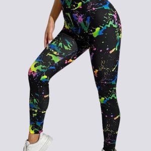 Leggings desportivas fluorescentes