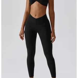 Conjunto desportivo com leggings e sutiã push-up