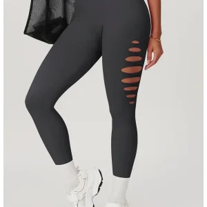 Leggings de fitness push-up premium com aberturas e sem costuras