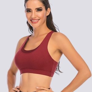 Sutiã desportivo sem costuras com alças cruzadas