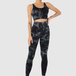 Conjunto desportivo com leggings modeladoras – electric