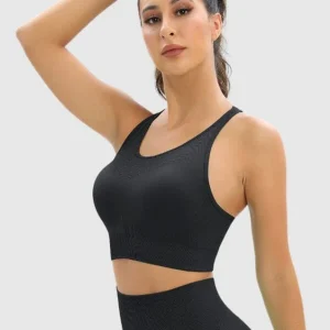 Sutiã desportivo sem costuras com costas nadador