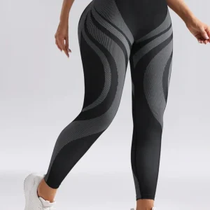 Leggings push-up 3D modeladoras – sem costuras e de cintura alta