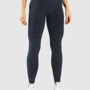Leggings desportivas com padrão de cobra