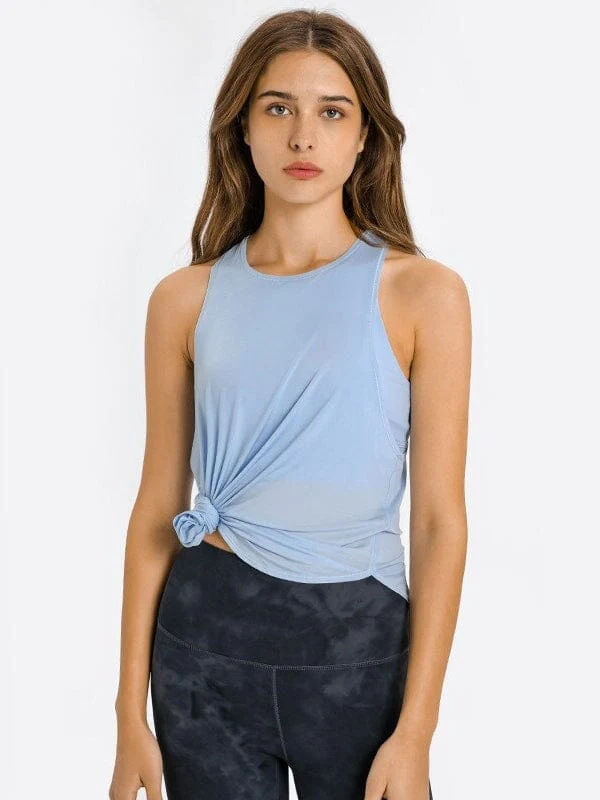 Camisola desportiva sem mangas com costas abertas - Image 2
