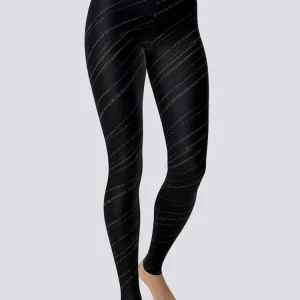 Leggings desportivas de tamanho grande com estampado