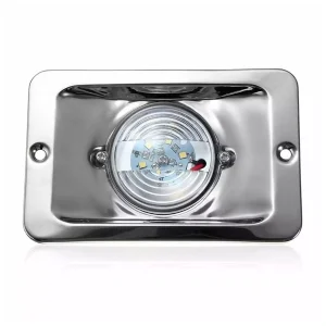 Luz de Alcançado em Aço Inox Led Branco Para Barcos e Lanchas