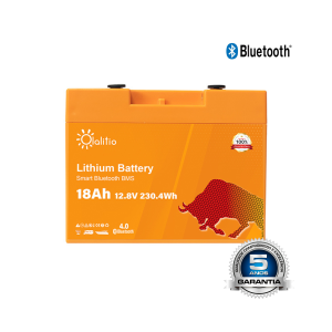 Bateria Olalitio LifePo4 BLuetooth BMS  – 12.8V/18A/230wh