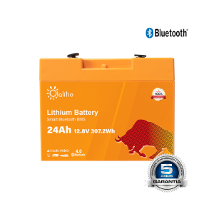 Bateria Olalitio LifePo4 BLuetooth BMS  – 12.8V/24A/307.2wh