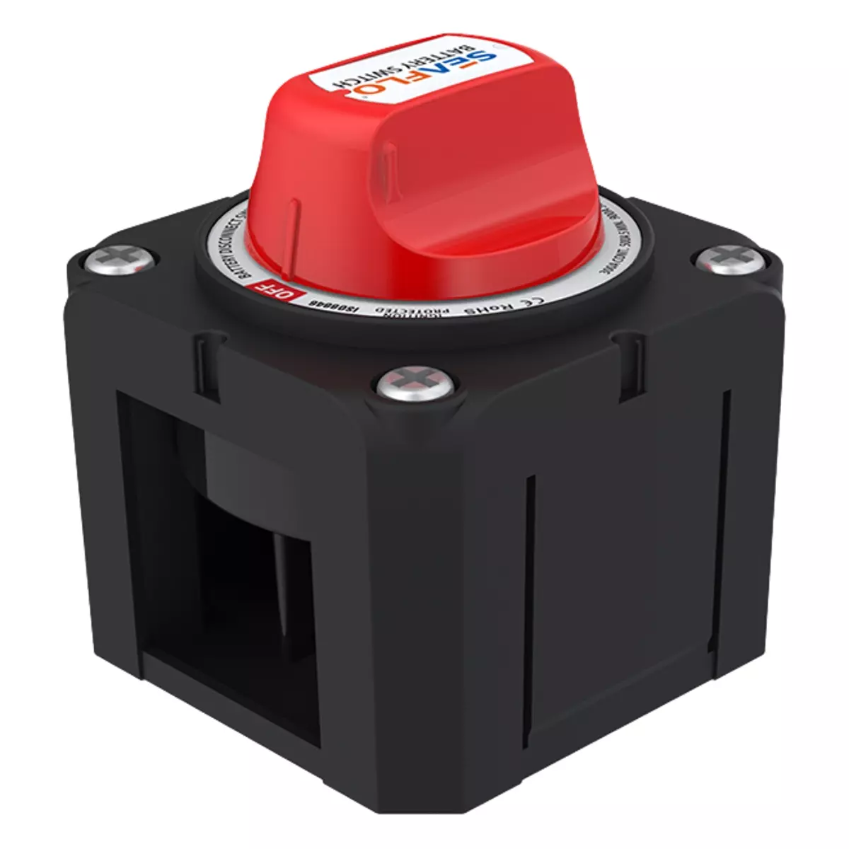 Chave Geral Marinizada 6-12-24-32v 300a 4 Posições De Embutir Ba Preta
