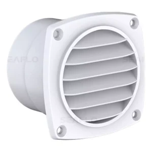 Grade Respiradouro De Ar Redondo Modelo Abs Branco Seaflo