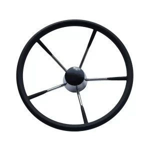 Volante Náutico em Aço Inoxidável Emborrachado 15-1/2″